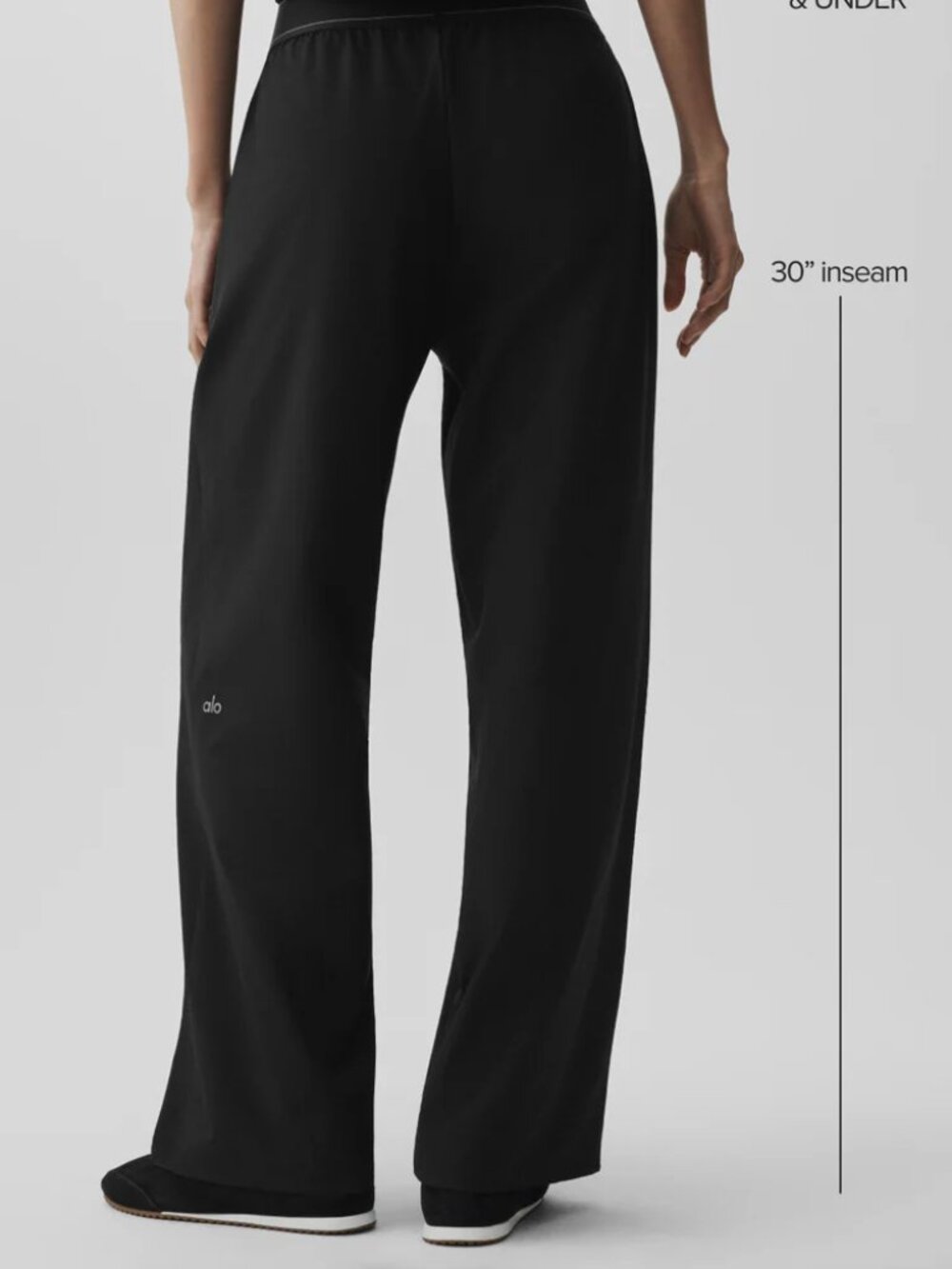 🆕Alo Yoga Suit Up Trouser Black (Regular) 30" Inseam Straight-leg trousers - Picture 11 of 12